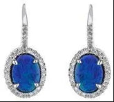 Sterling Silver Semi Mount Earrings Setting Oval OV 8X6mm - Syzjewelry